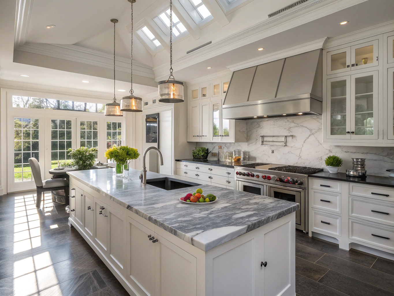 Architectural interior representing lived spatial conditions in a refined ergonomic kitchen and pantry